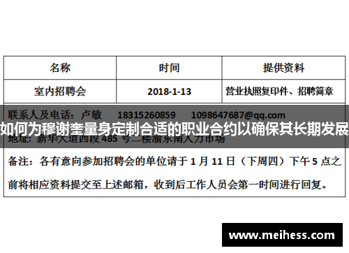 如何为穆谢奎量身定制合适的职业合约以确保其长期发展